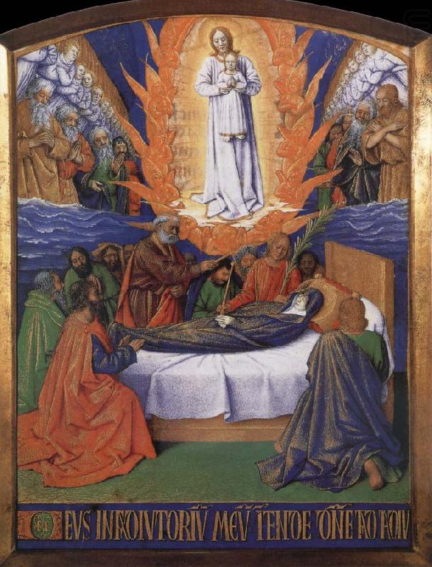 Jean Fouquet The death of the Virgin, of The golden book of the gentleman china oil painting image